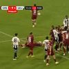 Busculadă la CFR Cluj - Universitatea Cluj (FOTO: Capturi video Prima Sport 1)