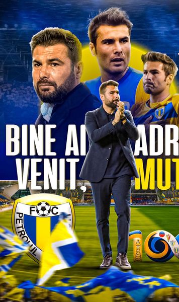 OFICIAL Adrian Mutu este noul antrenor al Petrolului. Pe ce perioadă a semnat cu echipa din Ploiești