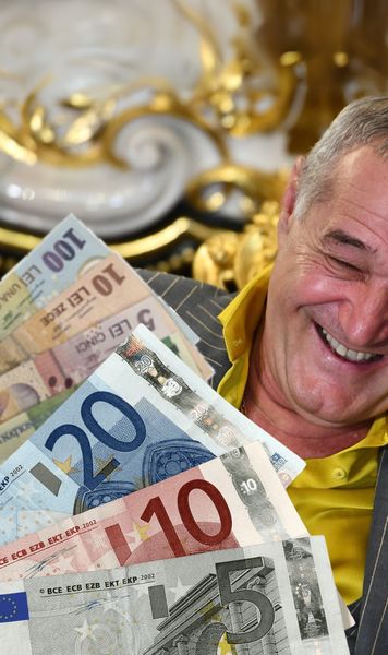 Cum a pierdut Becali 1 mil. € Patronul FCSB s-a panicat din cauza cursului leu-euro și a schimbat o sumă enormă după turul 1 câștigat de Simion