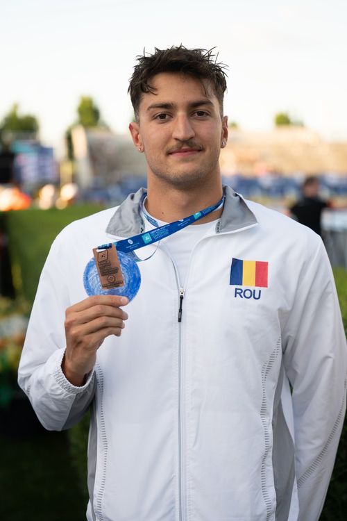 Denis Popescu, bronz la 50m fluture la Europenele U23. Foto - Raed Krishan (3).jpg